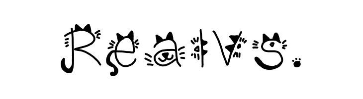 Kitty face  Free Fonts Download