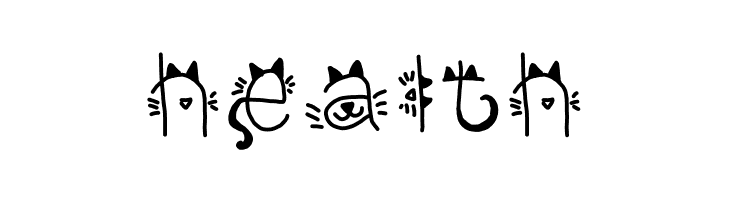 Kitty face  Free Fonts Download