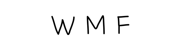 PWSimpleHandwriting  Free Fonts Download