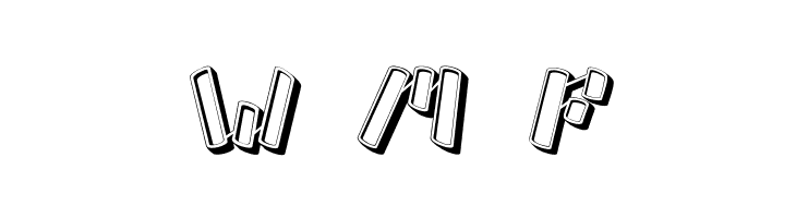Ampad 3D Regular  Free Fonts Download
