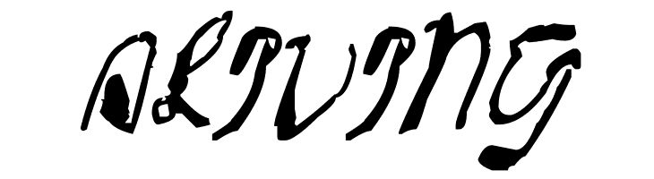 2013 Demo Cadaver's Script  Pre-release.  Free Fonts Download