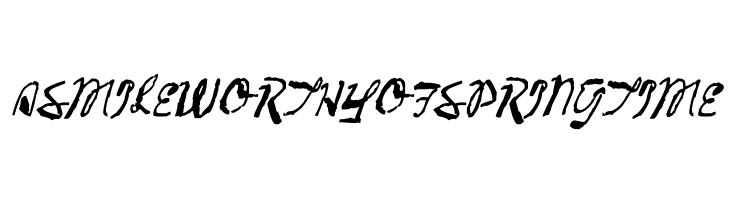 2013 Demo Cadaver's Script  Pre-release.  Free Fonts Download