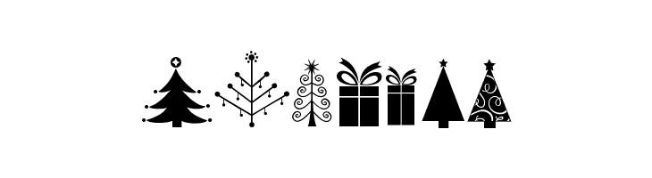 KG Christmas Trees  Free Fonts Download