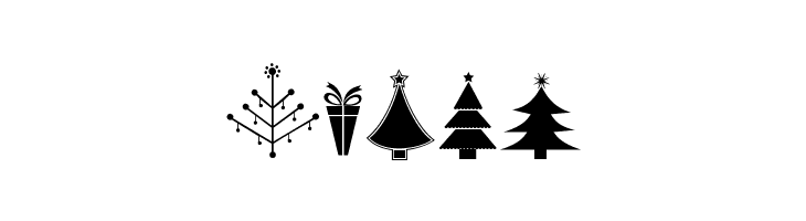 KG Christmas Trees  Free Fonts Download