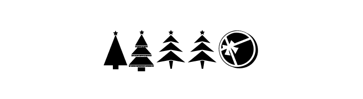 KG Christmas Trees  Free Fonts Download