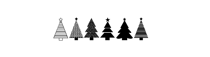 KG Christmas Trees  Free Fonts Download