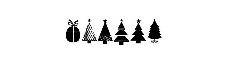 KG Christmas Trees  Free Fonts Download