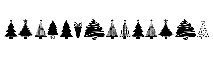 KG Christmas Trees  Free Fonts Download