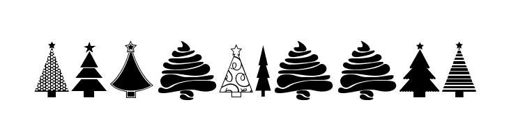 KG Christmas Trees  Free Fonts Download