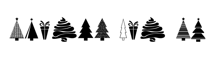 KG Christmas Trees  Free Fonts Download