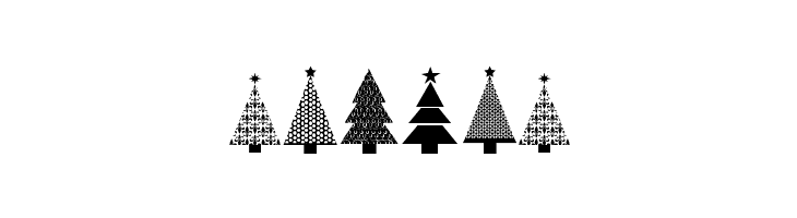 KG Christmas Trees  Free Fonts Download