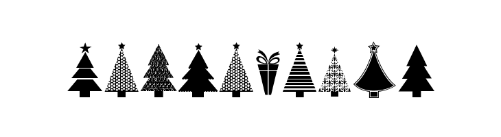 KG Christmas Trees  Free Fonts Download