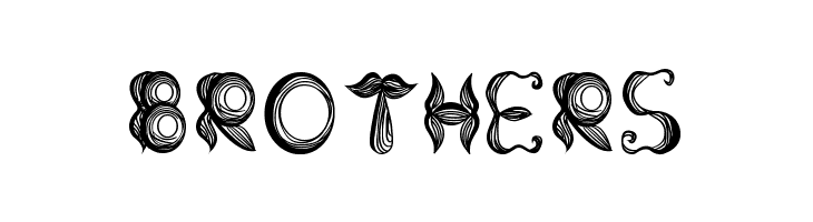 Stroke mustache  Free Fonts Download