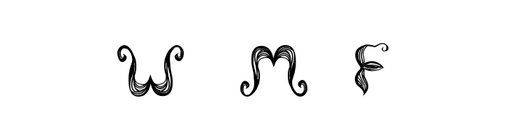 Stroke mustache  Free Fonts Download