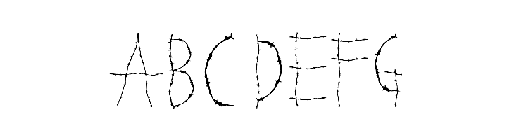 WOODCUTTER WIRE FENCE  Free Fonts Download