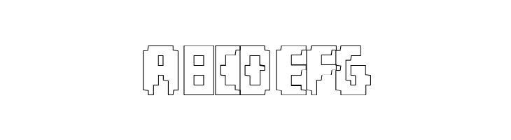 Invaders Part Two Outline  Free Fonts Download