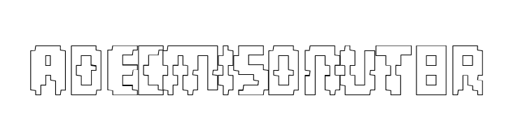 Invaders Part Two Outline  Free Fonts Download