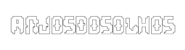 Invaders Part Two Outline  Free Fonts Download