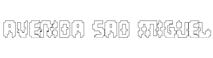 Invaders Part Two Outline  Free Fonts Download