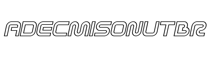 Sci Fied X Outline Italic  Free Fonts Download