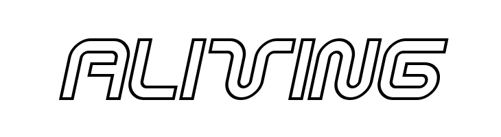 Sci Fied X Outline Italic  Free Fonts Download