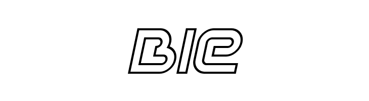Sci Fied X Outline Italic  Free Fonts Download
