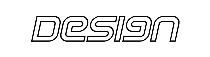 Sci Fied X Outline Italic  Free Fonts Download