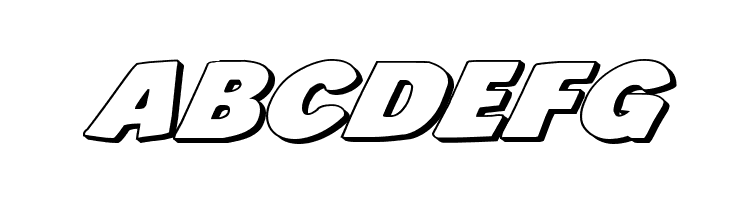 Jack's Candlestick 3D Expanded  Free Fonts Download