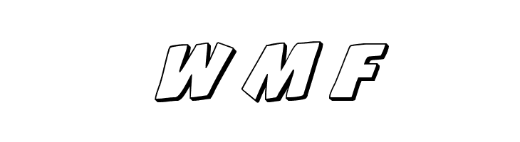 Jack's Candlestick 3D Regular  Free Fonts Download