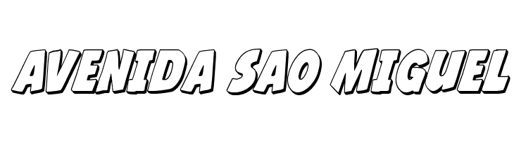 Jack's Candlestick 3D Condensed  Free Fonts Download