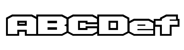 D3 Egoistism outline  Free Fonts Download