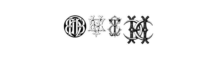 Intellecta Monograms Random Samples Eleven  Free Fonts Download