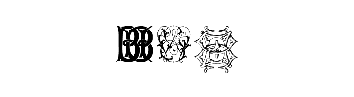 Intellecta Monograms Random Samples Eleven  Free Fonts Download
