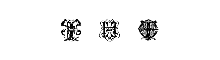 Intellecta Monograms Random Samples Eleven  Free Fonts Download