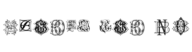 Intellecta Monograms Random Samples Eleven  Free Fonts Download
