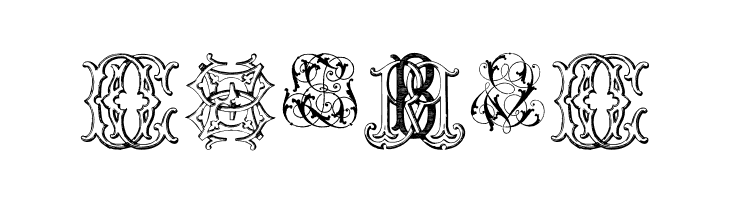 Intellecta Monograms Random Samples Eleven  Free Fonts Download