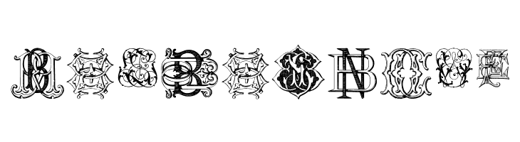 Intellecta Monograms Random Samples Eleven  Free Fonts Download