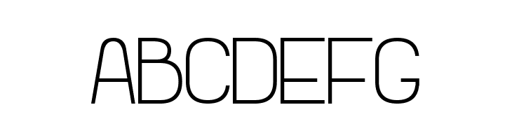 ABCDEFG Advanced Sans Serif 7 Font