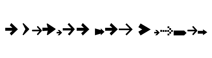Arrow Symbols 1  Free Fonts Download
