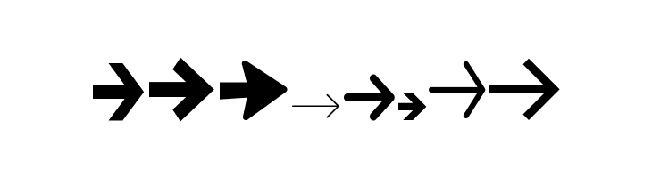 Arrow Symbols 1  Free Fonts Download