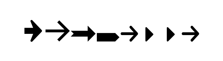 Arrow Symbols 1  Free Fonts Download