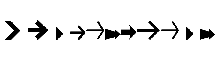 Arrow Symbols 1  Free Fonts Download
