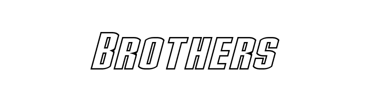 Stark Hollow Italic  Free Fonts Download