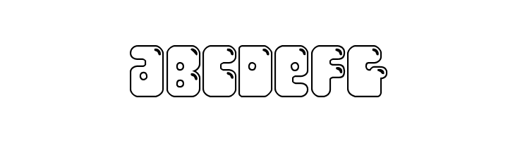 Bubble Butt Outline Regular  Free Fonts Download