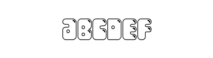 Bubble Butt Outline Regular  Free Fonts Download