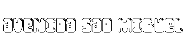 Bubble Butt Outline Regular  Free Fonts Download