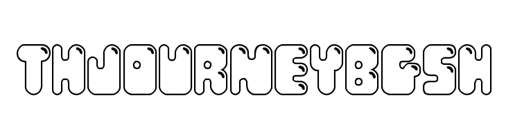 Bubble Butt Outline Regular  Free Fonts Download
