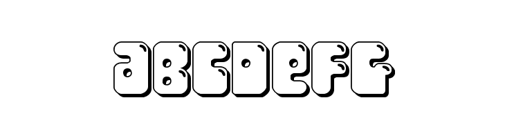 Bubble Butt 3D Regular  Free Fonts Download