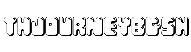 Bubble Butt 3D Regular  Free Fonts Download