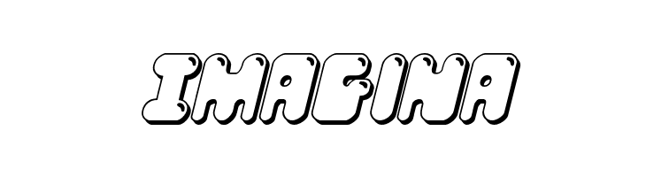 Bubble Butt 3D Italic  Free Fonts Download
